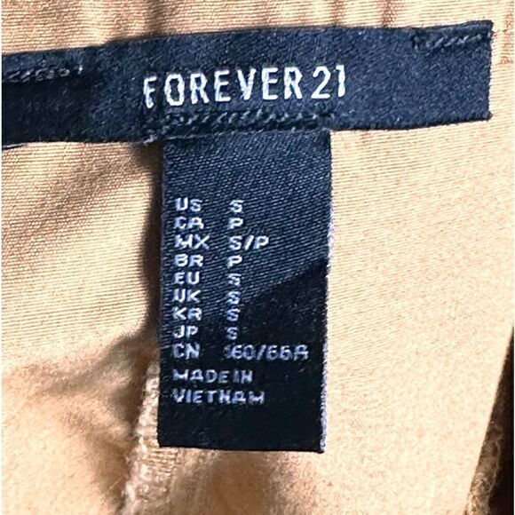 Forever 21 Brown Cotton Shorts With Belt Size Small ▪️📦 - Picture 3 of 7